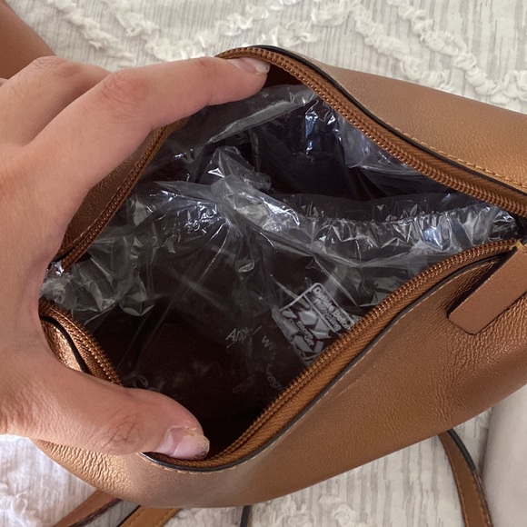 Calvin Klein Bag-in-Bag Brown Studded Purse. - Picture 8 of 11